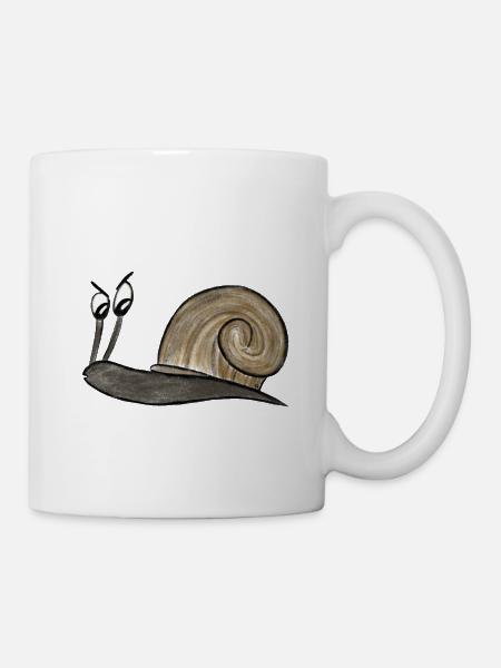 Skeptische Schnecke - Tasse - Weiß