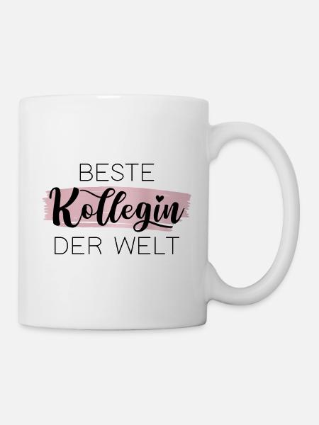 Beste Kollegin der Welt - Tasse - Weiß