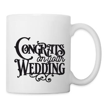 Congrats on your wedding - Mug - white - Right