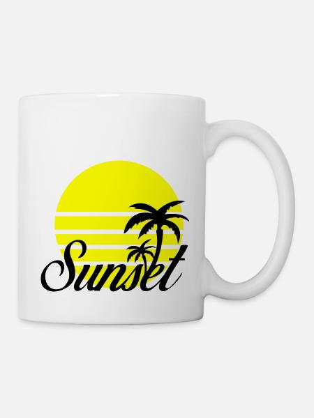 sunset - Mug blanc - blanc