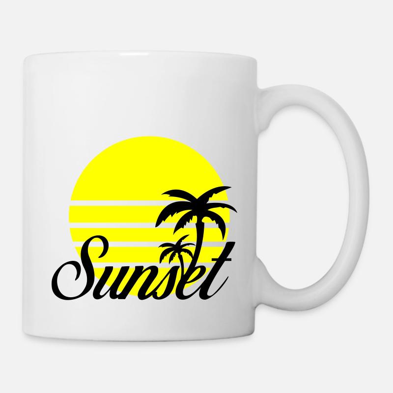 sunset - Mug blanc - blanc
