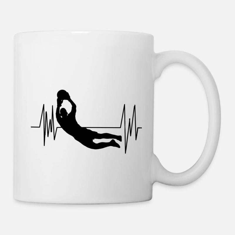 Gardien de but football - Mug blanc - blanc