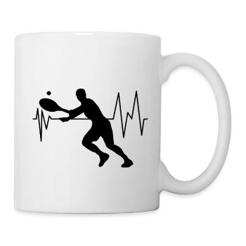tennis player - Mug - white - Right