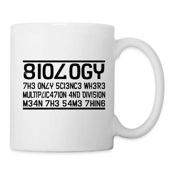 Biologie - Tasse - Weiß - Rechts