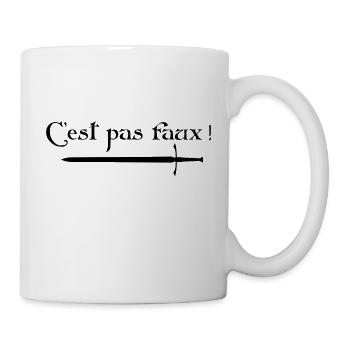 C’est pas faux ! - Mug blanc - blanc - Droite