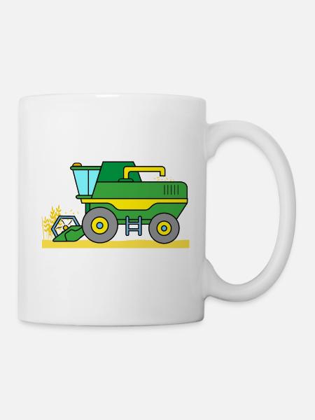 Moissonneuses-batteuses - Mug blanc - blanc