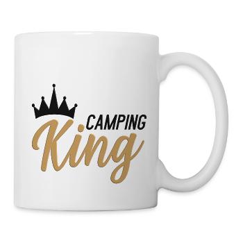 Camping King gold black - Mug blanc - blanc - Droite