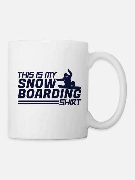 Snowboarding Snowboard Snowboardurlaub Snowboarder - Tasse - Weiß