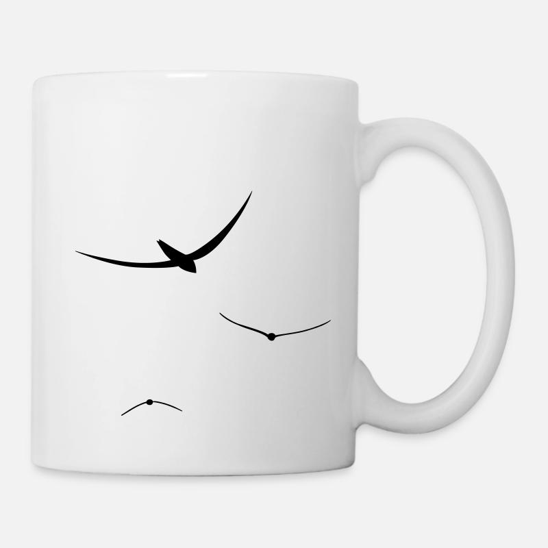 oiseaux vol libre - Mug blanc - blanc