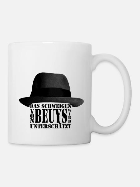 Das Schweigen von Joseph Beuys wird unterschätzt - Tasse - Weiß