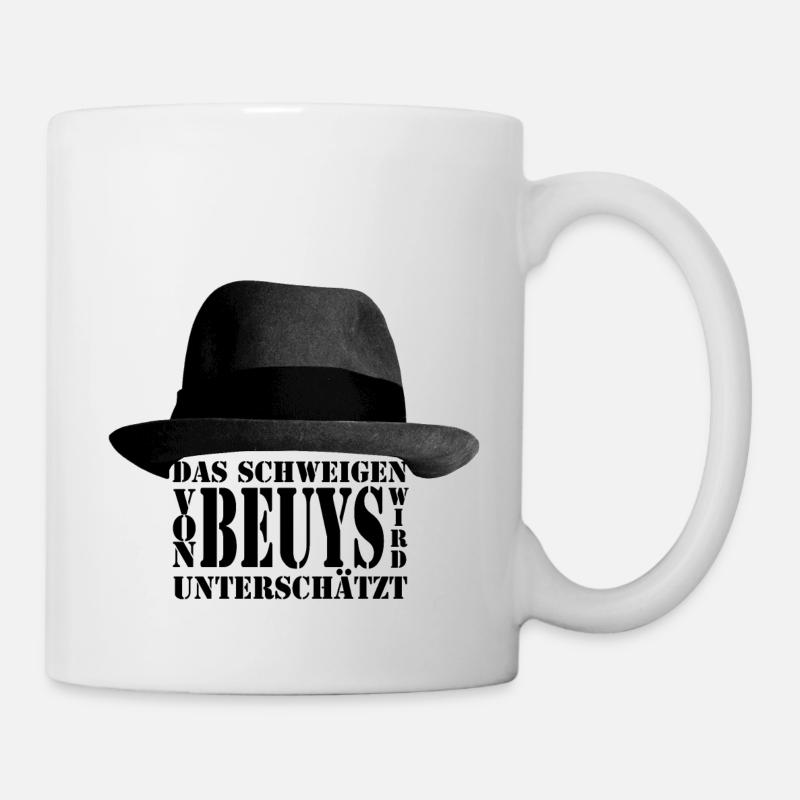 Das Schweigen von Joseph Beuys wird unterschätzt - Tasse - Weiß