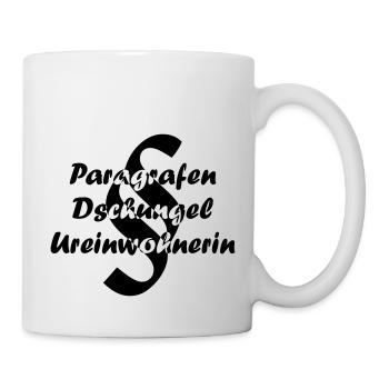 Paragraf-Dschungel Ureinwohnerin - Tasse - Weiß - Rechts