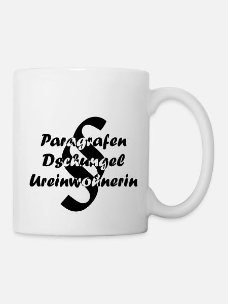 Paragraf-Dschungel Ureinwohnerin - Tasse - Weiß