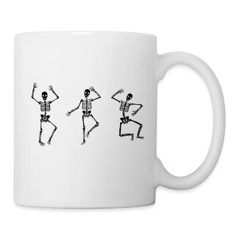 Dancer Dancer dancing skeletons dancing Halloween - Mug - white - Right