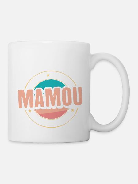 Femme Mamou Cadeau Grand mère original mamie - Mug blanc - blanc