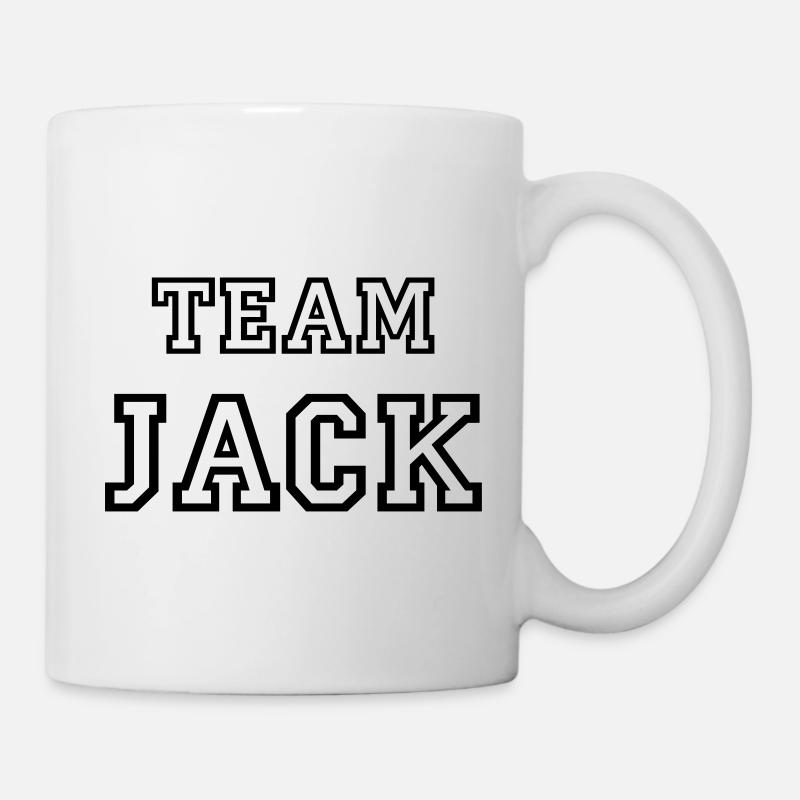 TEAM JACK Hundename Rüde TeamTrikot - Tasse - Weiß