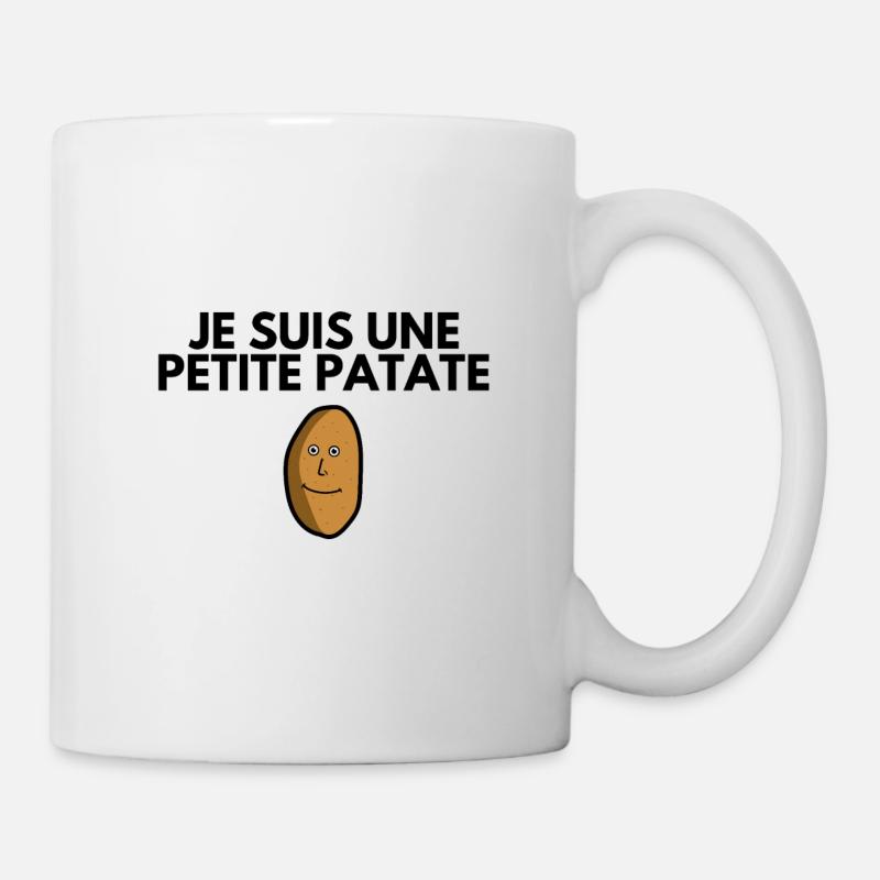 Je suis une petite patate. Pomme de terre - Mug blanc - blanc