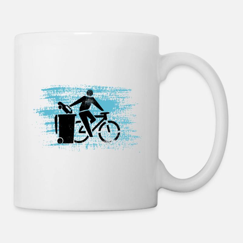 Fahrrad statt Auto - Tasse - Weiß