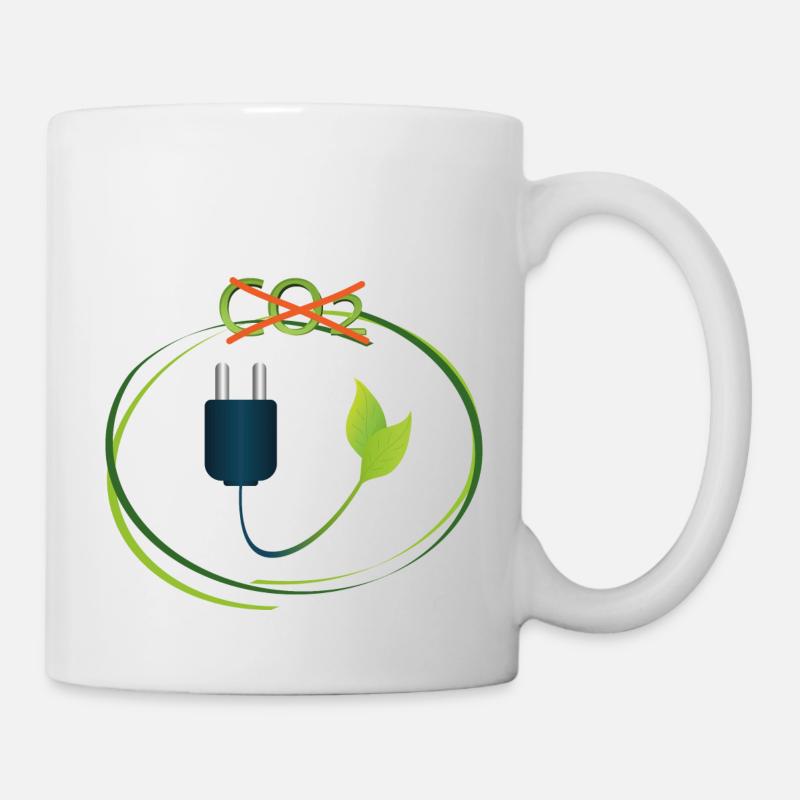 Ohne CO2 - Tasse - Weiß