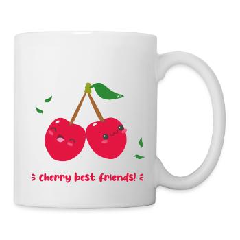 Cerise meilleurs amis Fruits de cerise BFF Enfants - Mug blanc - blanc - Droite