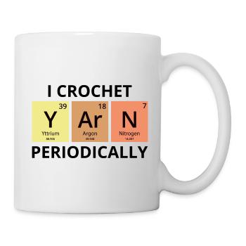 Crochet Crochet Crochet Crocheter Fil Drôle - Mug blanc - blanc - Droite