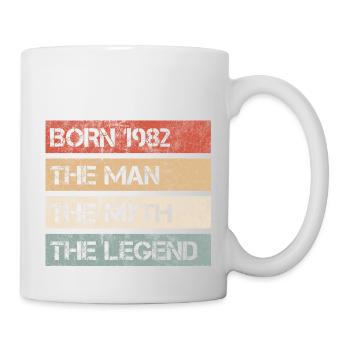 Man Myth Legend 1982 Cadeau du 40e anniversaire - Mug blanc - blanc - Droite