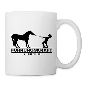 Führungskraft Pferd Westernreiten Reiterin QH - Tasse - Weiß - Rechts