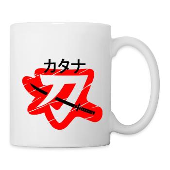Katana Japanese Sword - Tasse - Weiß - Rechts