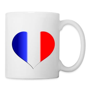 Cœur France - Mug blanc - blanc - Droite