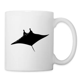 Style vectoriel des raies manta - Mug blanc - blanc - Droite