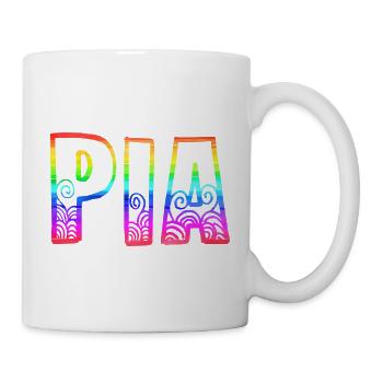 pia rs regenbogen - Tasse - Weiß - Rechts