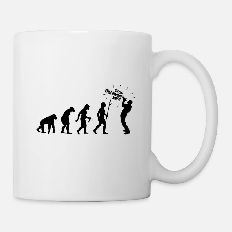 ARRÊTEZ DE ME SUIVRE - Mug blanc - blanc