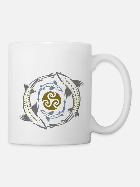 Tribal Fish - Tasse - Weiß