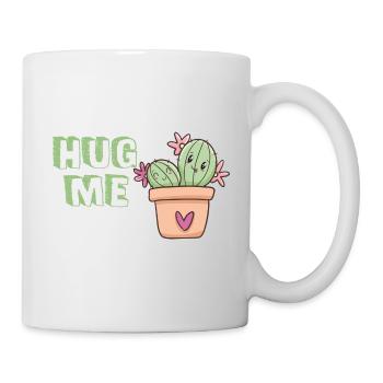Hug me cactus hug cute - Mug - white - Right
