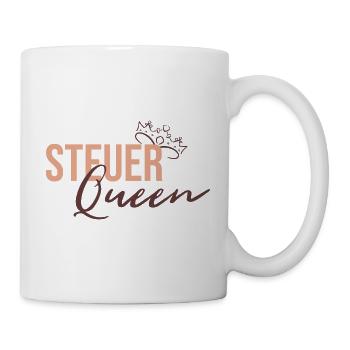 Steuer Queen - Tasse - Weiß - Rechts