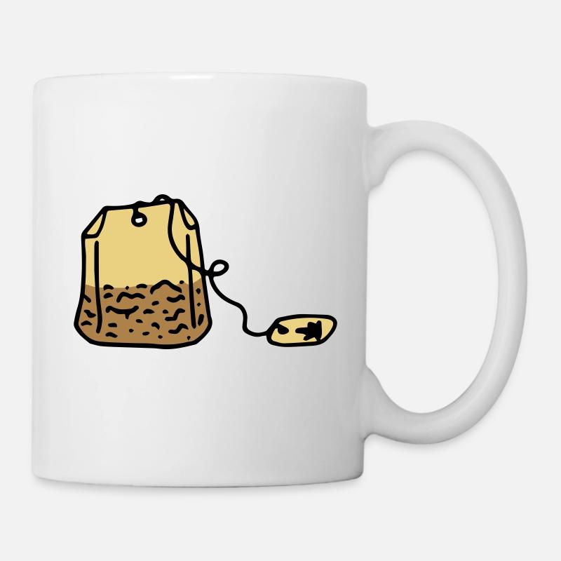 Tee Teebeutel Teetrinker Tea time - Tasse - Weiß