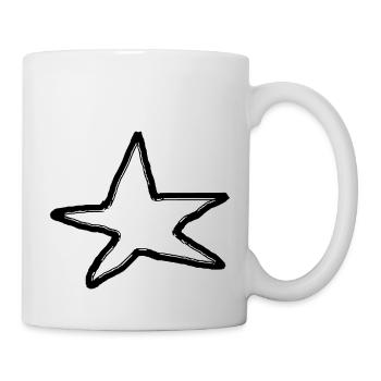 Étoiles Paillettes Starlette Vecteur Dessiné 1 - Mug blanc - blanc - Droite