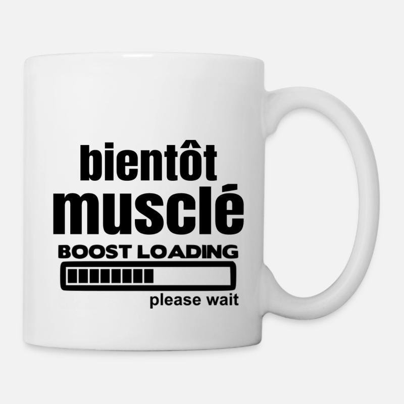 bientôt musclé - Mug blanc - blanc