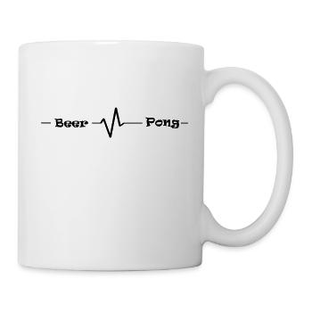 Beer Pong - Tasse - Weiß - Rechts