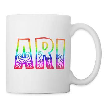 ari rs regenbogen - Tasse - Weiß - Rechts