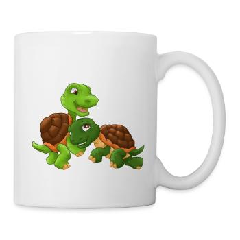 Famille Turtle - Mug blanc - blanc - Droite