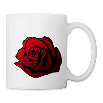pink flower - Mug - white - Right