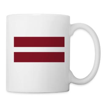 Latvia flag - Mug - white - Right