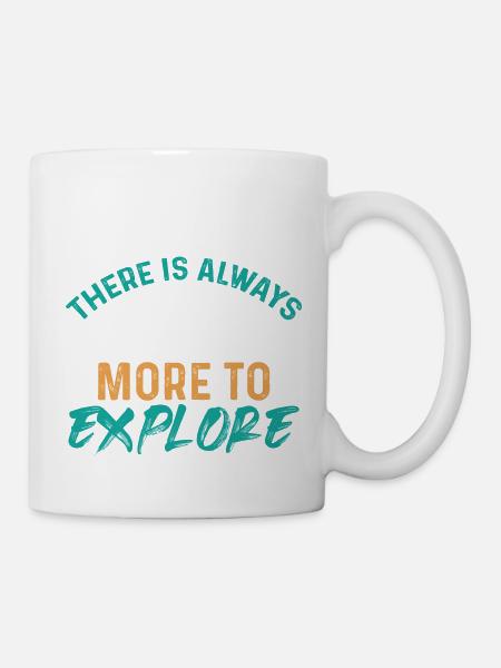 erkunden reisen - Tasse - Weiß