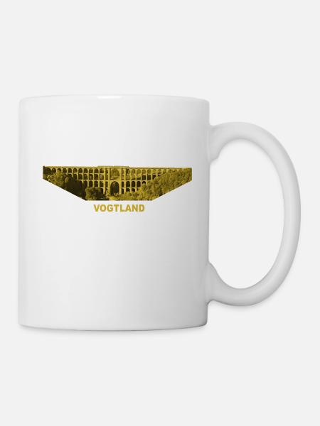 Göltzschtalbrücke Vogtland Mylau Netzschkau Sachse - Tasse - Weiß