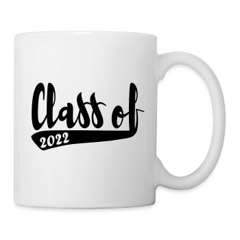 Class of 2022 schlicht vintage Design - Tasse - Weiß - Rechts