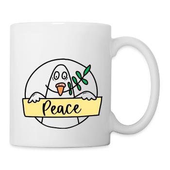 Dove of peace "Peace" - Mug - white - Right
