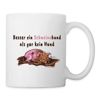 schweinehund - Tasse - Weiß - Rechts