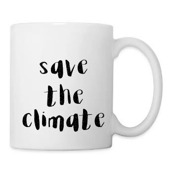 sauve le climat sauve le climat écrire en disant - Mug blanc - blanc - Droite