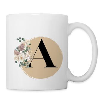 Buchstabe A - Tasse - Weiß - Rechts